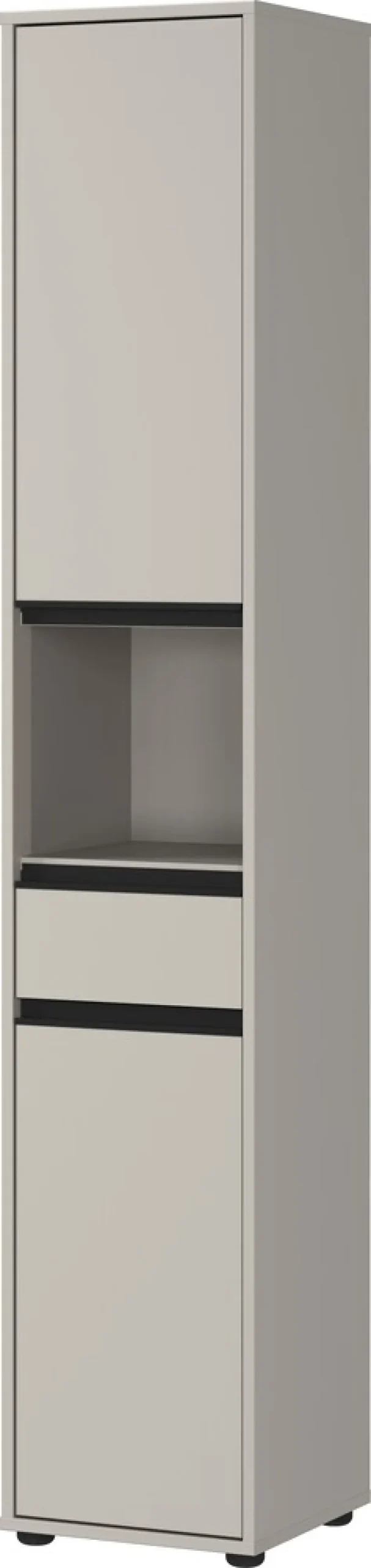 KADIMA DESIGN Hochschrank HAMBURG Soft-Close Modern 33x181x34 cm Steingrau Graphit Online
