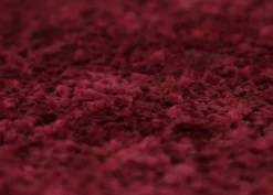 Hocker -C22, Sitzhocker Schminkhocker, höhenverstellbar drehbar Ø 37cm Stoff Chenille (465g/m²) MVG ~ bordeaux ^ MCW Clearance