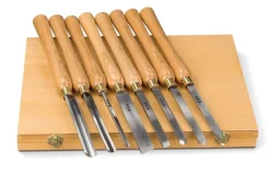 Holzstar Drechseleisen Set 8-tlg (Hohlbeitel Rundbeitel Drechselbeitel) 5931011 New