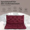 Dekokissen Bankauflage Sitzbankauflage Sitzkissen mit Rückenlehne , Nordisches Design, für Gartenbank, 120 x 140 x 12 cm ^ HOMECALL Outlet