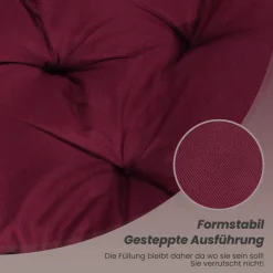 Dekokissen Bankauflage Sitzbankauflage Sitzkissen mit Rückenlehne , Nordisches Design, für Gartenbank, 120 x 140 x 12 cm ^ HOMECALL Outlet