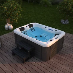 Home Deluxe Outdoor Whirlpool BEACH - Mit Treppe und Thermoabdeckung Sale