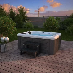 Home Deluxe Outdoor Whirlpool BEACH - Mit Treppe und Thermoabdeckung Sale