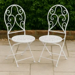 HTI-Line Gartenstuhl 2er-Set Lani Weiß Sale