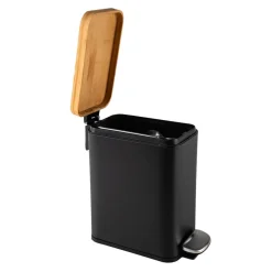 HTI-Living Abfalleimer 5 Liter Schwarz/Natur Modern Hot