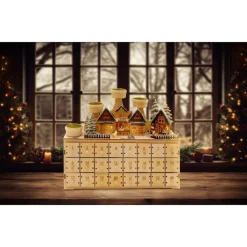HTI-Living Adventsleuchter mit Adventskalender zum Befüllen Hot