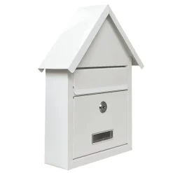 HTI-Living Briefkasten Amin Weiß mit Spitzdach New