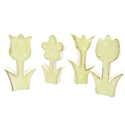 Frühlingsblumen 4 er Set aus Keramik 15 cm ^ HTI-Living Hot