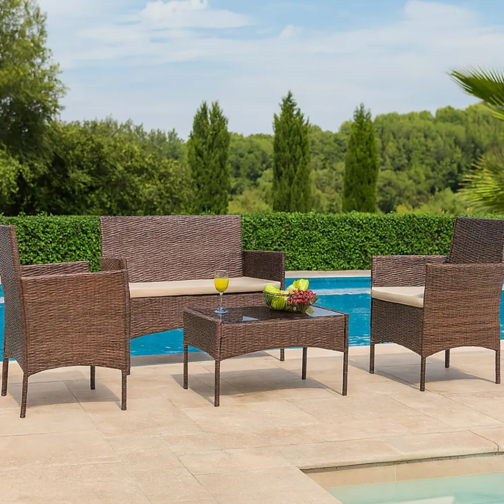 Gartenmöbel 4-teiliges Set Maceira ^ HTI-Living Outlet