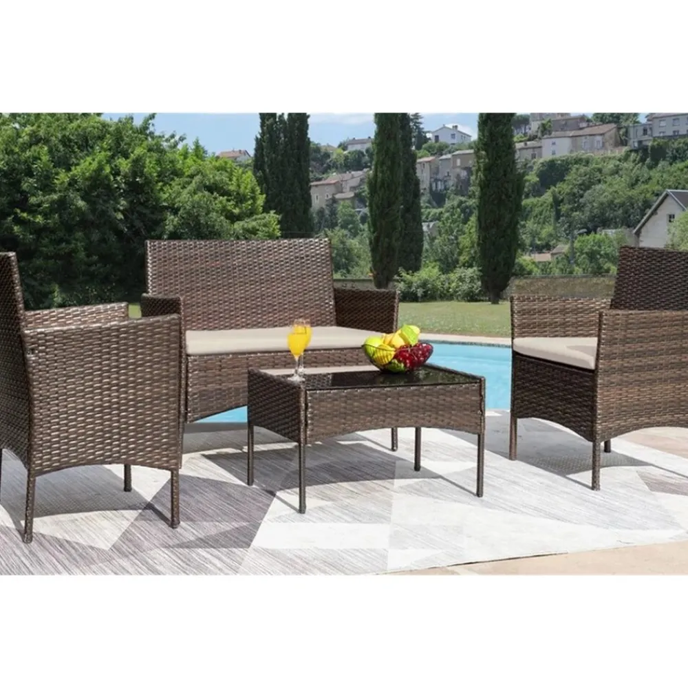 Gartenmöbel 4-teiliges Set Maceira ^ HTI-Living Outlet