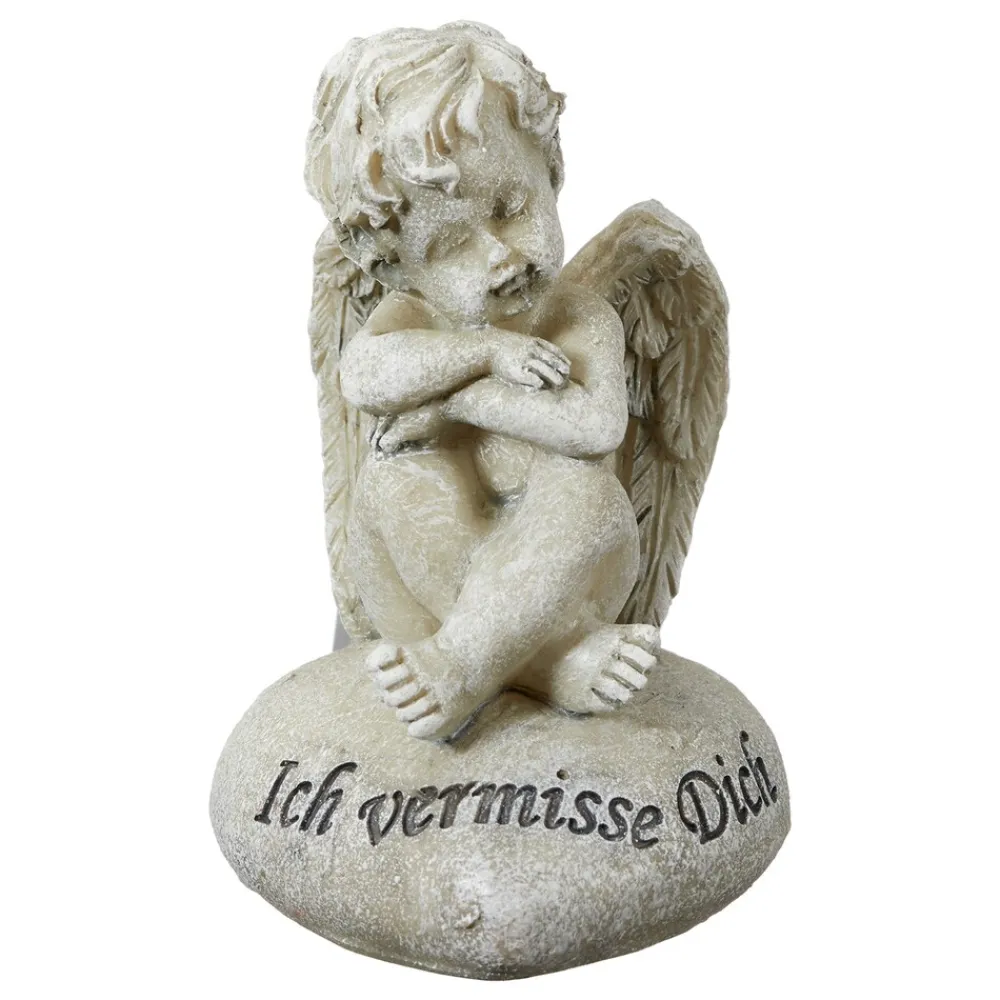 HTI-Living Grabengel, grau "Ich vermisse Dich" Hot