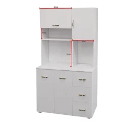 HTI-Living Küchenschrank Weiß Blanca Hot