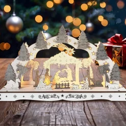 Leuchtbogen Heilige Familie mit Krippe ^ HTI-Living Discount