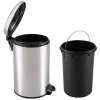 HTI-Living Mülleimer 12 Liter Silber Jannik Hot