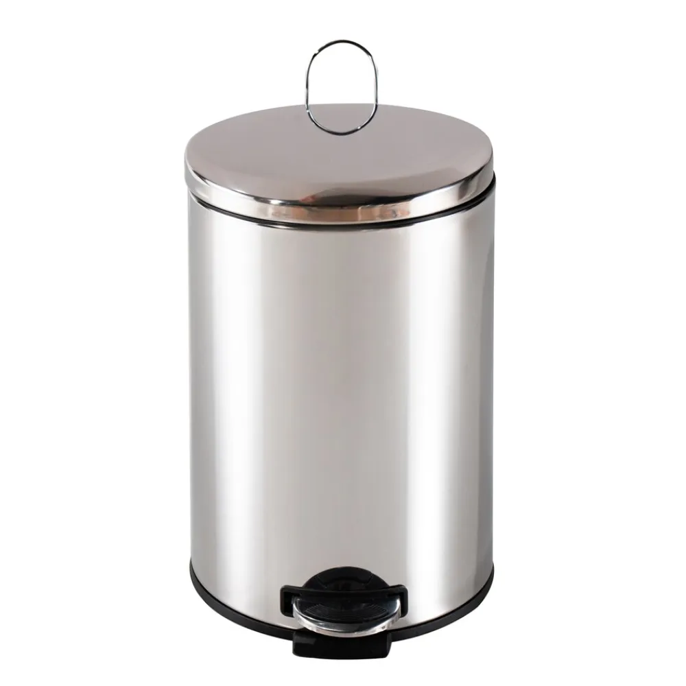 HTI-Living Mülleimer 12 Liter Silber Jannik Hot