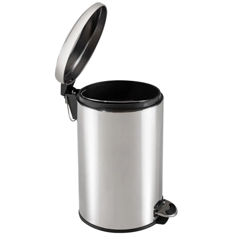 HTI-Living Mülleimer 12 Liter Silber Jannik Hot