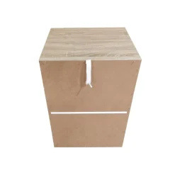 HTI-Living Nachtkommode 4 Schubladen Nina Sonoma Weiß 2er-Set New