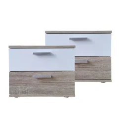 HTI-Living Nachtschrank 2er Set Sonoma Weiß Online