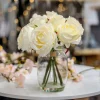 Rosen in Vase Kunstblume Flora ^ HTI-Living Discount