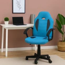 Schreibtischstuhl höhenverstellbar Daytona Junior Hellblau ^ HTI-Living Clearance