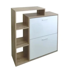Schuhschrank Lisa Sonoma-Weiß ^ HTI-Living