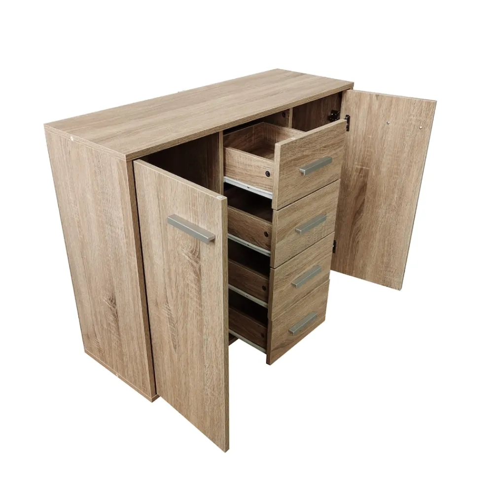 Sideboard Nina mit 4 Schubladen Sonoma ^ HTI-Living Clearance