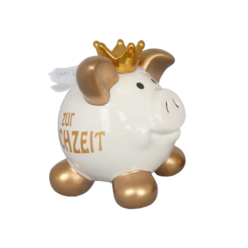 HTI-Living Sparschwein mittelgross, farbig Keramik New