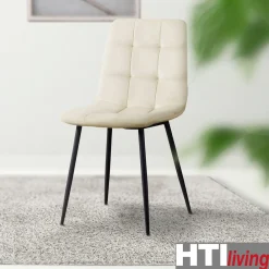 HTI-Living Stuhl Mesa Velvet Creme Best