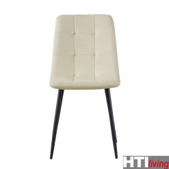 HTI-Living Stuhl Mesa Velvet Creme Best