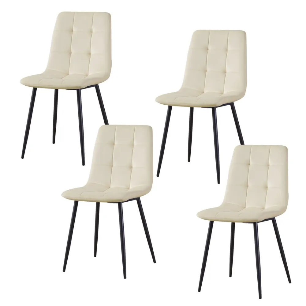 HTI-Living Stuhl Mesa Velvet Creme Best