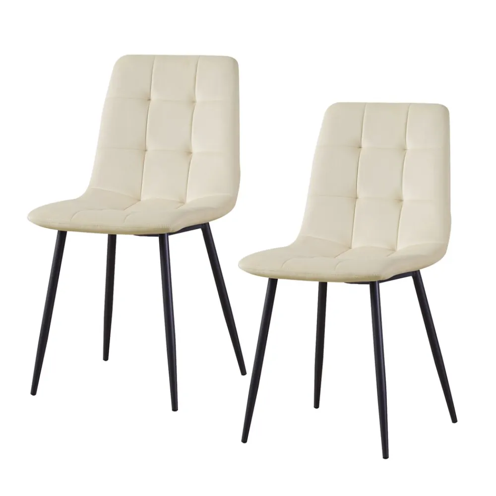 HTI-Living Stuhl Mesa Velvet Creme Best