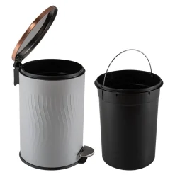 HTI-Living Treteimer Jannik 12 Liter Grau Kupfer Online