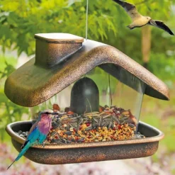 Vogelfutterhaus Nessa Metallic Gold ^ HTI-Living Clearance