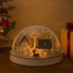 Weihnachtsszene beleuchtet Rehe ^ HTI-Living Clearance