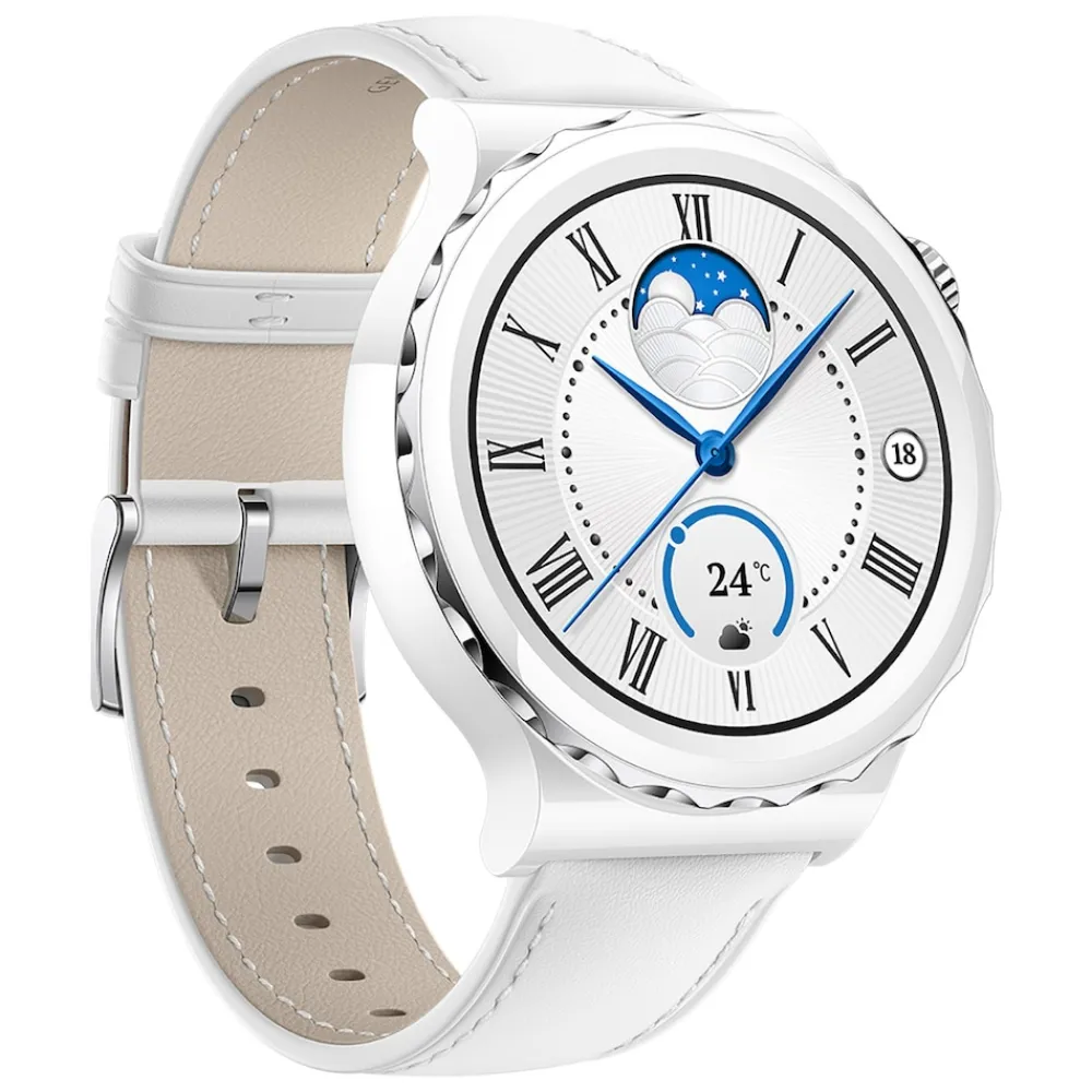 Huawei Watch GT 3 Pro-43mm weiß Smartwatch gold Best