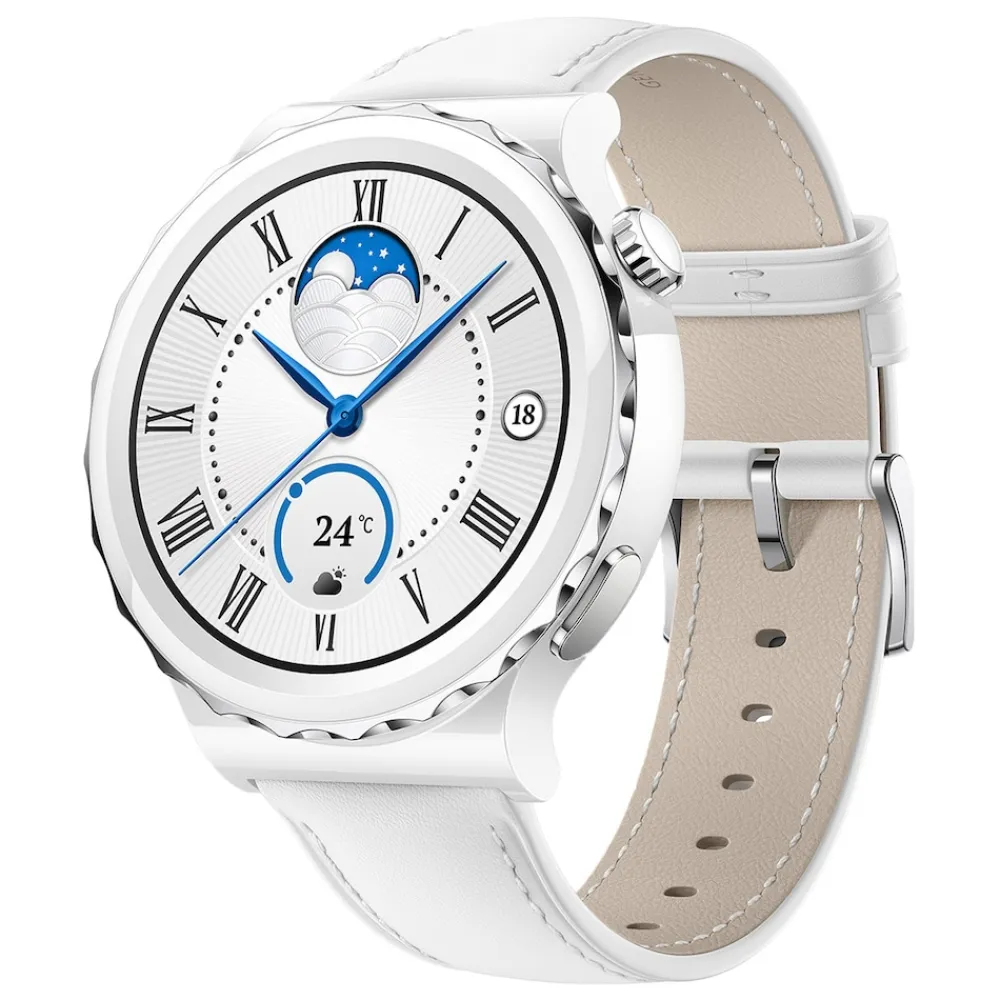Huawei Watch GT 3 Pro-43mm weiß Smartwatch gold Best
