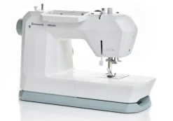 HUSQVARNA Onyx 15 Nähmaschine (23 Stiche, von oben einzulegende Spule, integrierter Nadeleinfädler, Nähberater Auszugskarte, einstellbare Stichlänge, einstellbarer Nähfußdruck) Hot