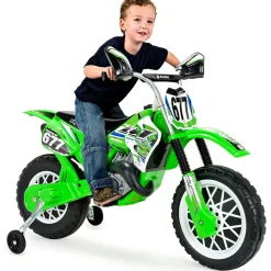 Avigo Scrambler Elektromotorrad Cross CR für Kinder ab 36 Monaten – 6V Elektro-Motorrad mit Gashebel am Lenker & Stützrädern - 5 km/h ^ INJUSA Hot