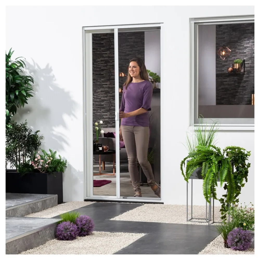 Insektenschutz-Alu-Türrollo Bausatz "SMART" 125x220 cm in ^ hecht international New