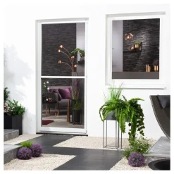 Insektenschutz-Fensterbausatz flächenbündig "COMPACT" 100x120 cm in Weiß ^ hecht international Clearance