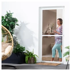 Insektenschutz-Türbausatz flächenbündig "COMPACT" 100x210 cm in Weiß ^ hecht international Hot