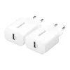 Intenso Power Adapter W5A Doppelpack, 5W, USB-A, Weiß (7800522)