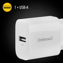 Intenso Power Adapter W5A Doppelpack, 5W, USB-A, Weiß (7800522)