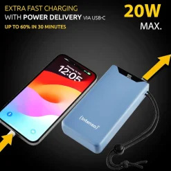 Intenso Powerbank F20000, 20000 mAh, Blau (USB-C, USB-A, 7332055) Outlet