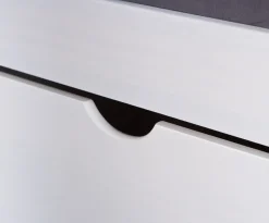 Bett mit Stauraum Till inkl. Nachtkommode und Lattenrost 90x200 - Weiß ^ Inter Link