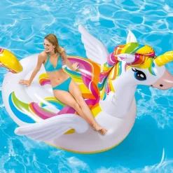 57291EU - Mega Unicorn Island XXL Schwimmtier 287x193x165cm Pool Einhorn ^ Intex Online