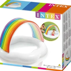 57141NP - Baby Pool - Rainbow Cloud (142x119x84cm) ^ Intex Online