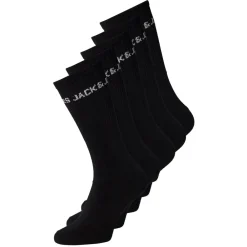 Jack&Jones JACBASIC LOGO TENNIS SOCK 5 PACK JNR Unisex Socken Schwarz New