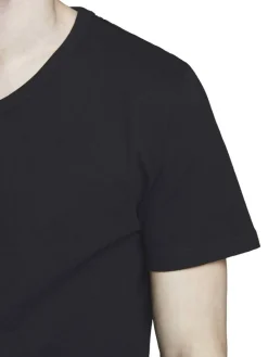 Jack&Jones JACBAIC V-NECK TEE 2PK Herren T-hirt Schwarz New