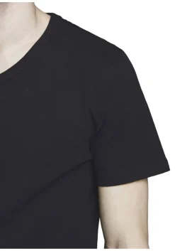 Jack&Jones JACBAIC V-NECK TEE 2PK Herren T-hirt Schwarz New